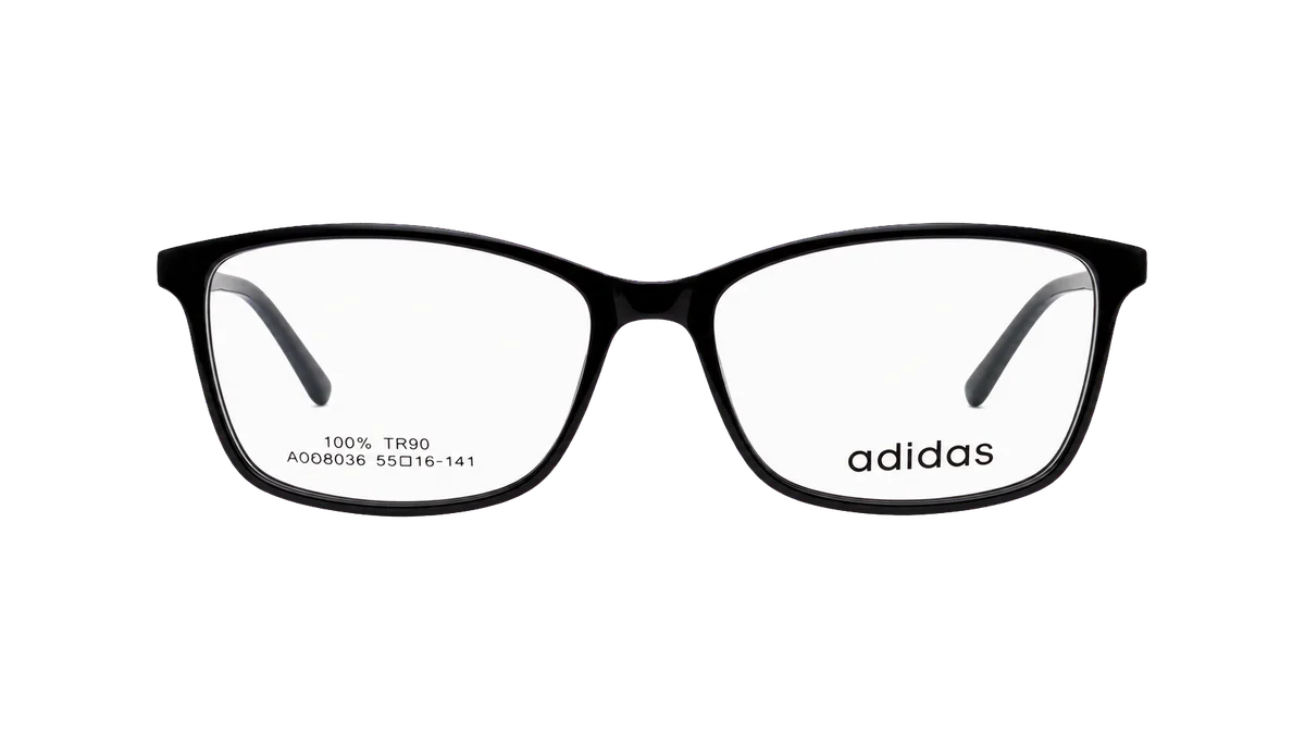 Óculos de grau Adidas V8036 preto frontal