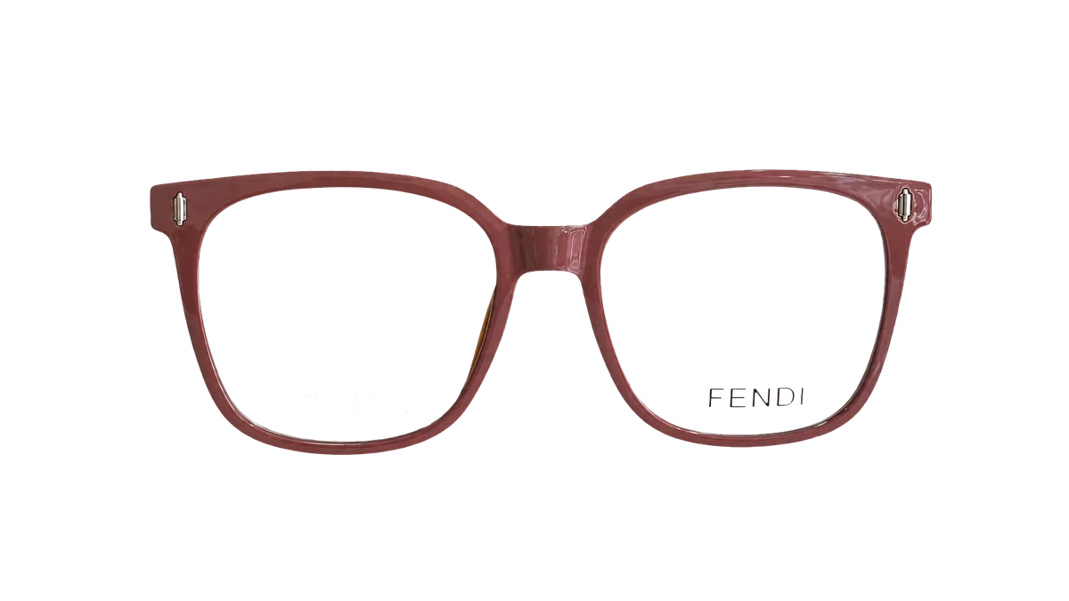 Óculos de grau Fendi V8032 bege frontal