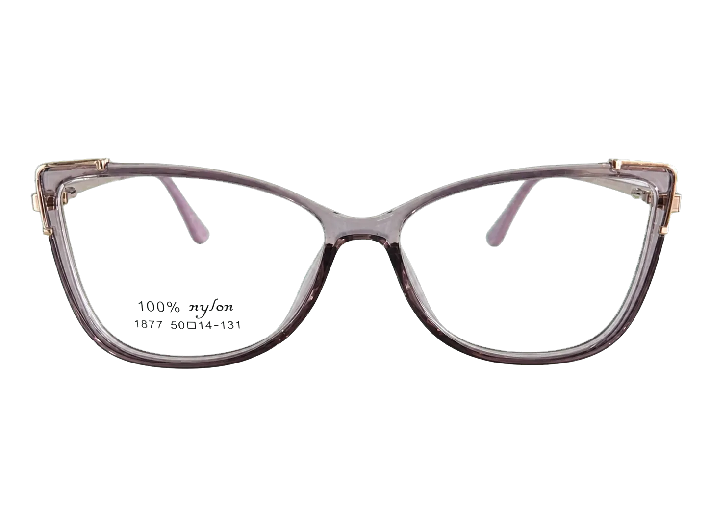 Óculos de grau infantil masculino Marca Comum V1877 roxo transparente frontal