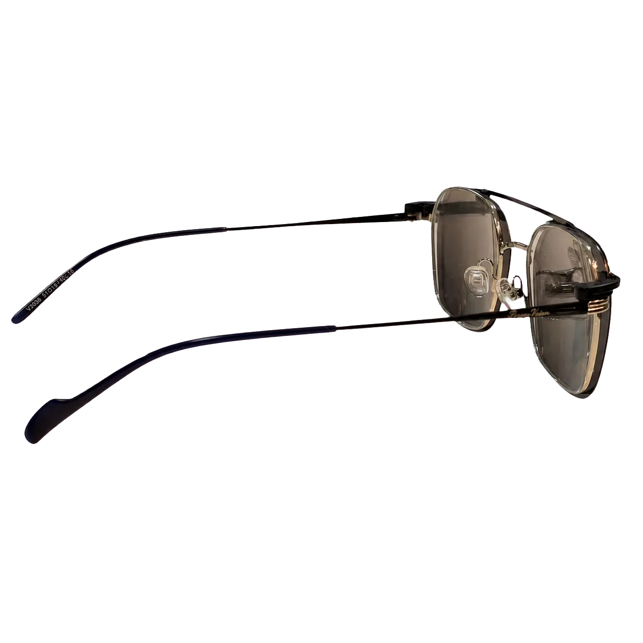 Óculos clip-on Person Vision V3036 preto com clip solar lateral