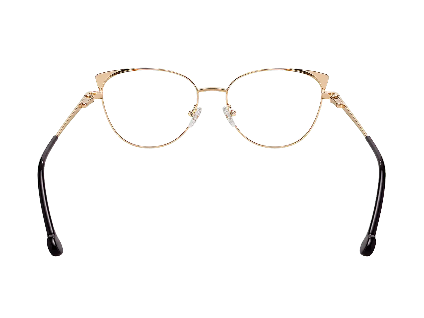 Óculos clip-on feminino Person Vision V88038 dourado aberto sem clip solar