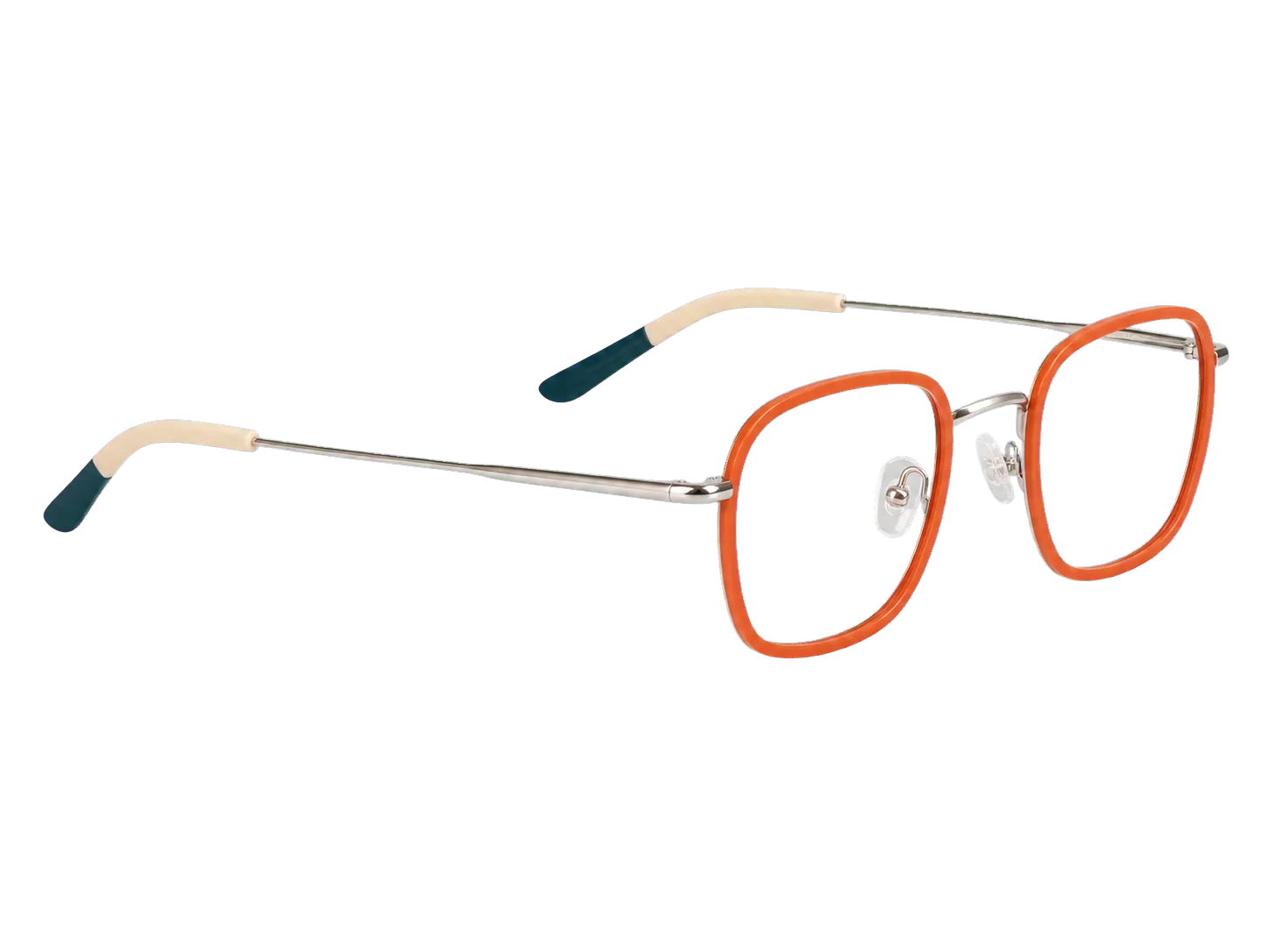Óculos de grau infantil feminino Piper V327 laranja lateral