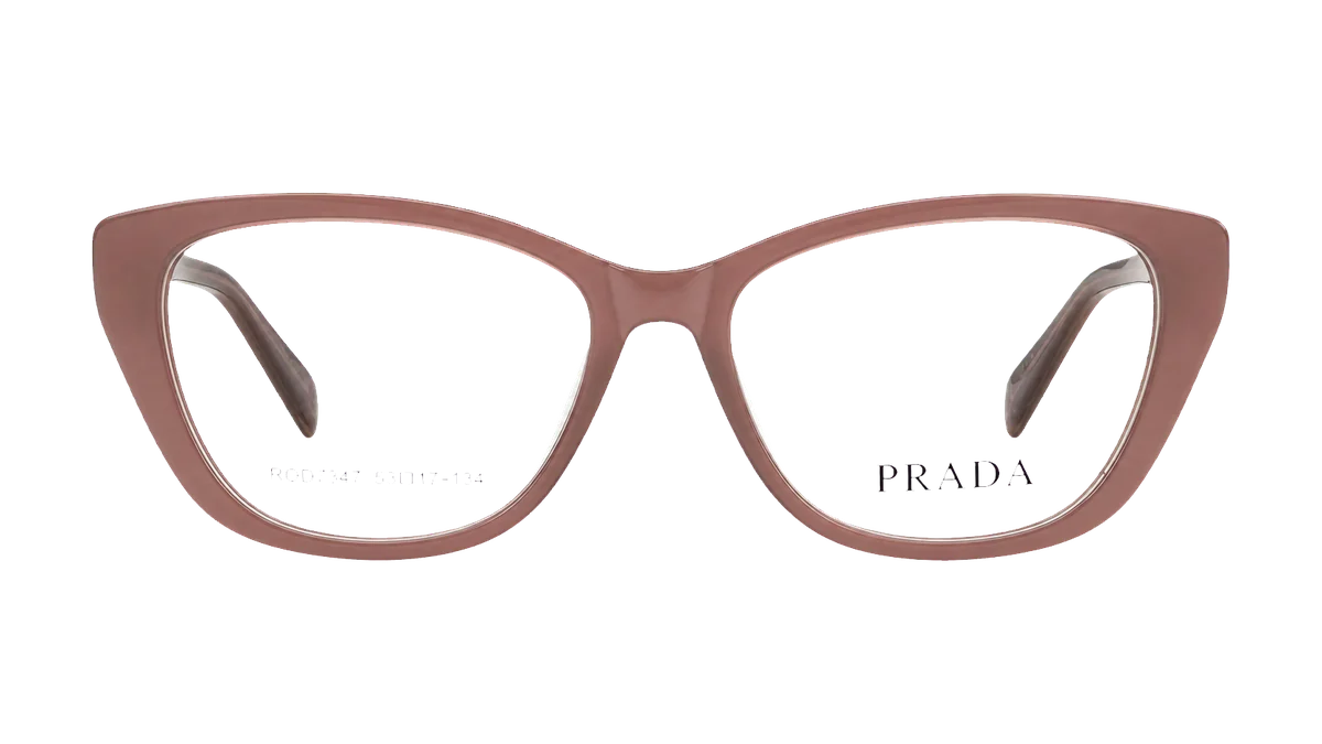 Óculos de grau Prada V7347 nude frontal